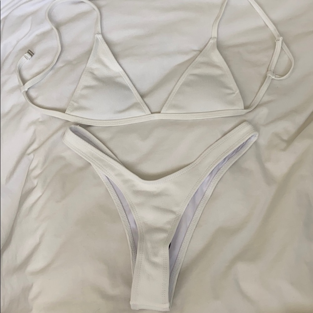 Never worn white bikini set